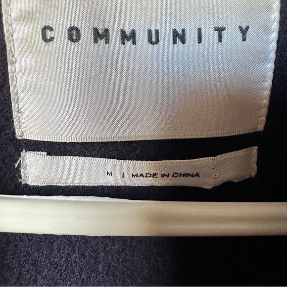 Aritzia Community Navy Wool Coat - Picture 3 of 7